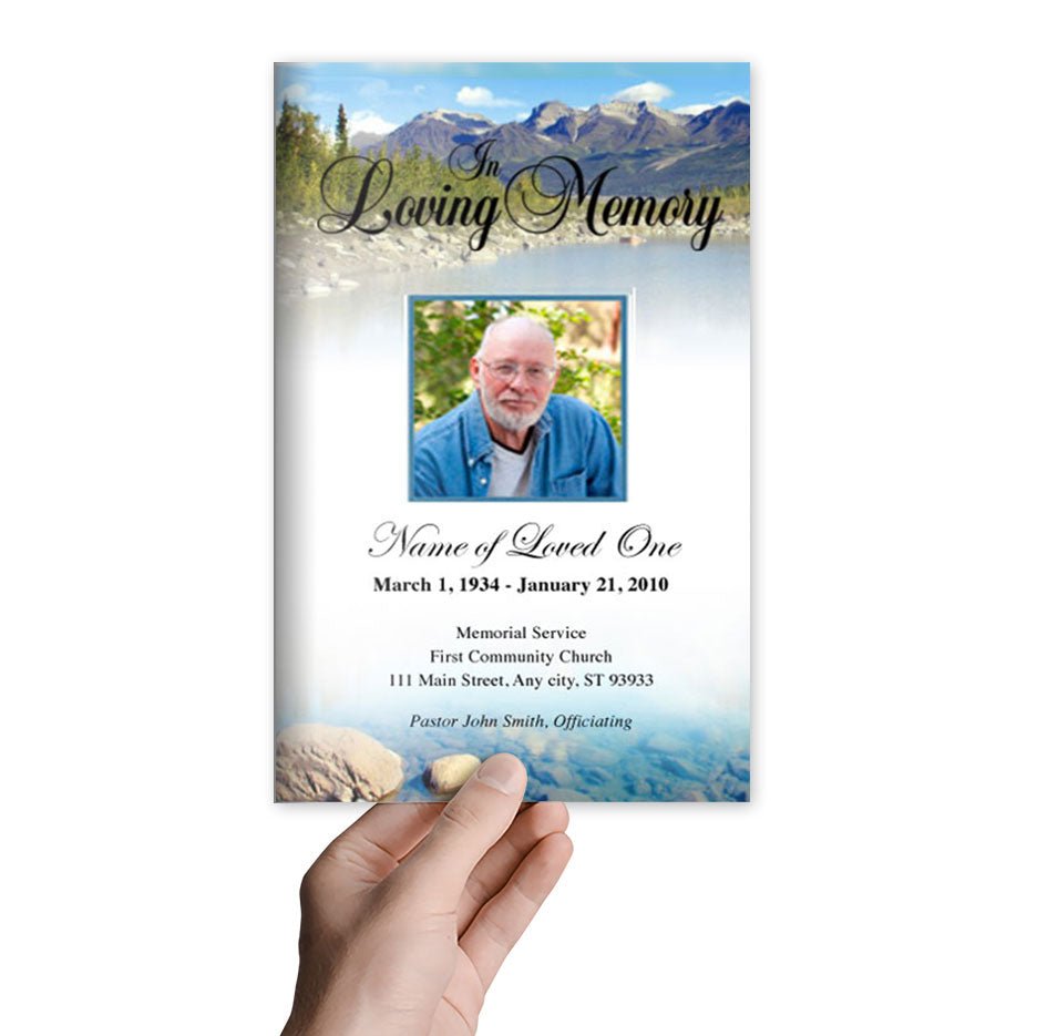 Sierra Funeral Program Template - The Funeral Program Site