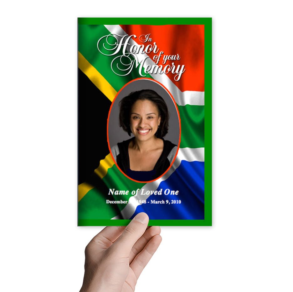 South Africa Funeral Program Template - The Funeral Program Site