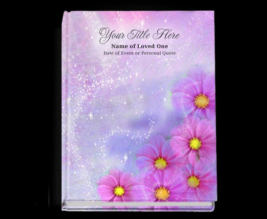 Sparkle Perfect Bind Memorial Funeral Guest Book - The Funeral Program Site