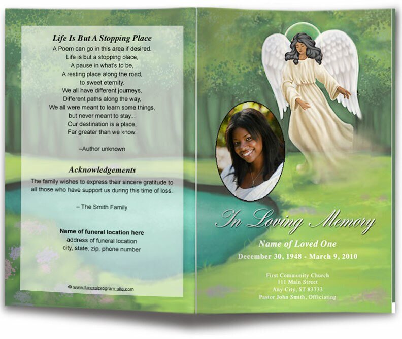 Spirit Funeral Program Template - The Funeral Program Site