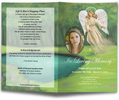 Spirit Funeral Program Template - The Funeral Program Site