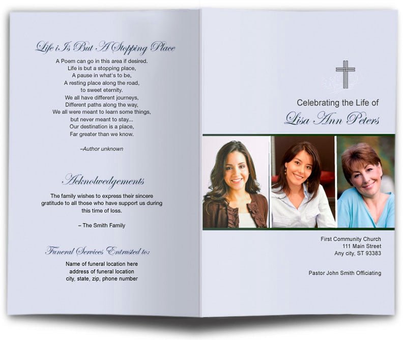 Spiritual Funeral Program Template - The Funeral Program Site