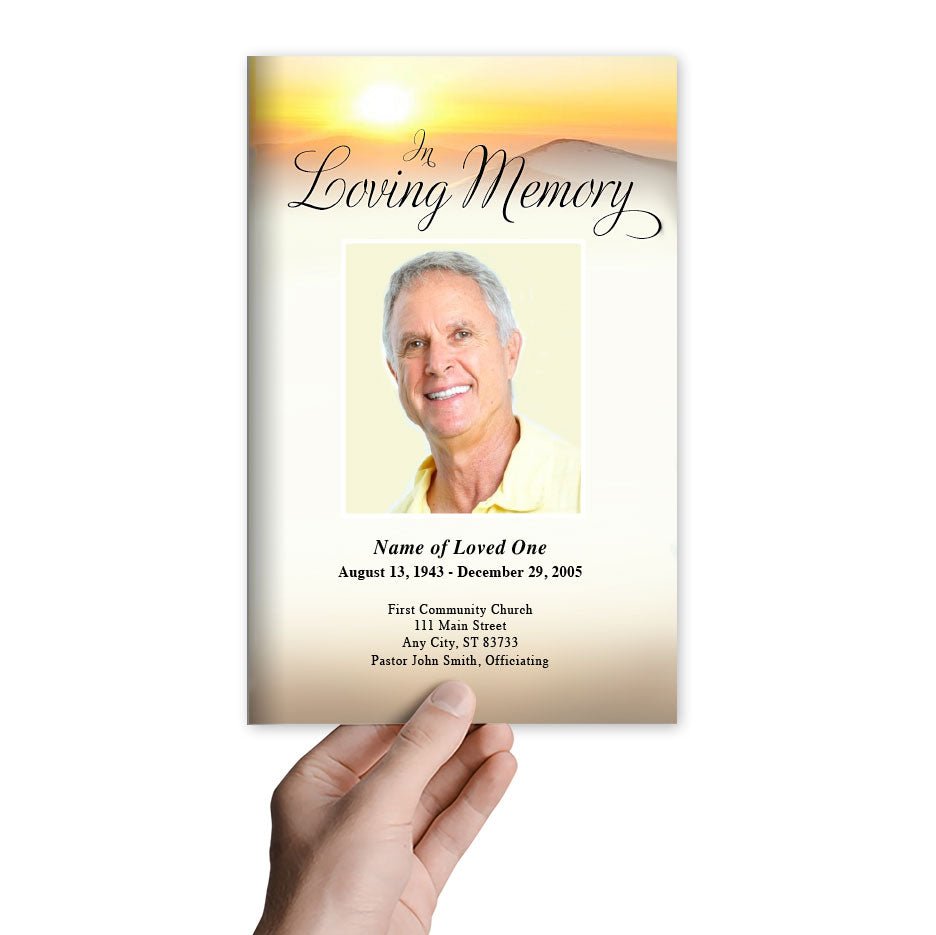 Summit Funeral Program Template - The Funeral Program Site