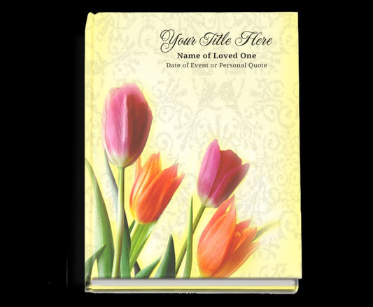 Sunny Perfect Bind Memorial Funeral Guest Book - The Funeral Program Site