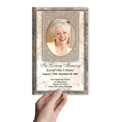 Tapestry Funeral Program Template - The Funeral Program Site