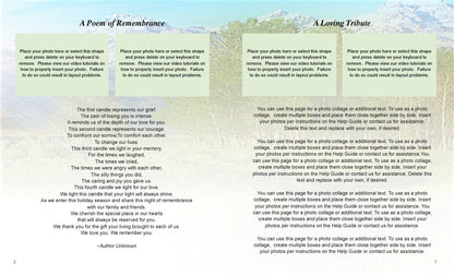 Tranquil Funeral Booklet Template - The Funeral Program Site