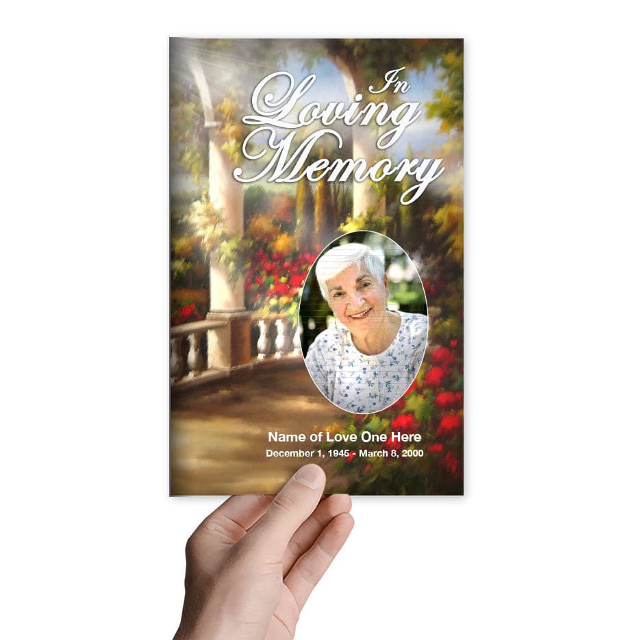 Tuscany Funeral Program Template - The Funeral Program Site