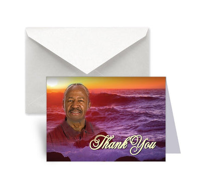 Twilight Funeral Thank You Card Design & Print (Pack of 50) - The Funeral Program Site