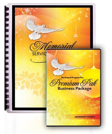 Ultimate Premium 25 Funeral Program Software Package - The Funeral Program Site