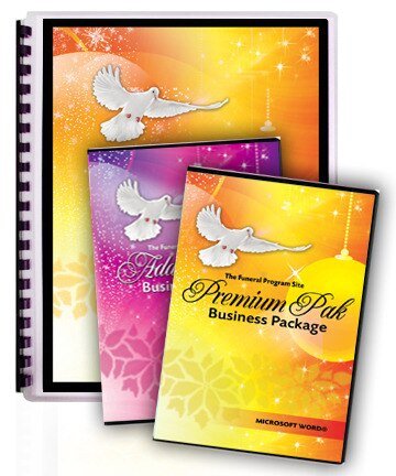 Ultimate Premium Funeral Program Software Pak 25 - The Funeral Program Site