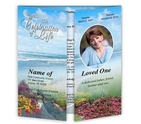 Unforgettable Gatefold Program Template - The Funeral Program Site