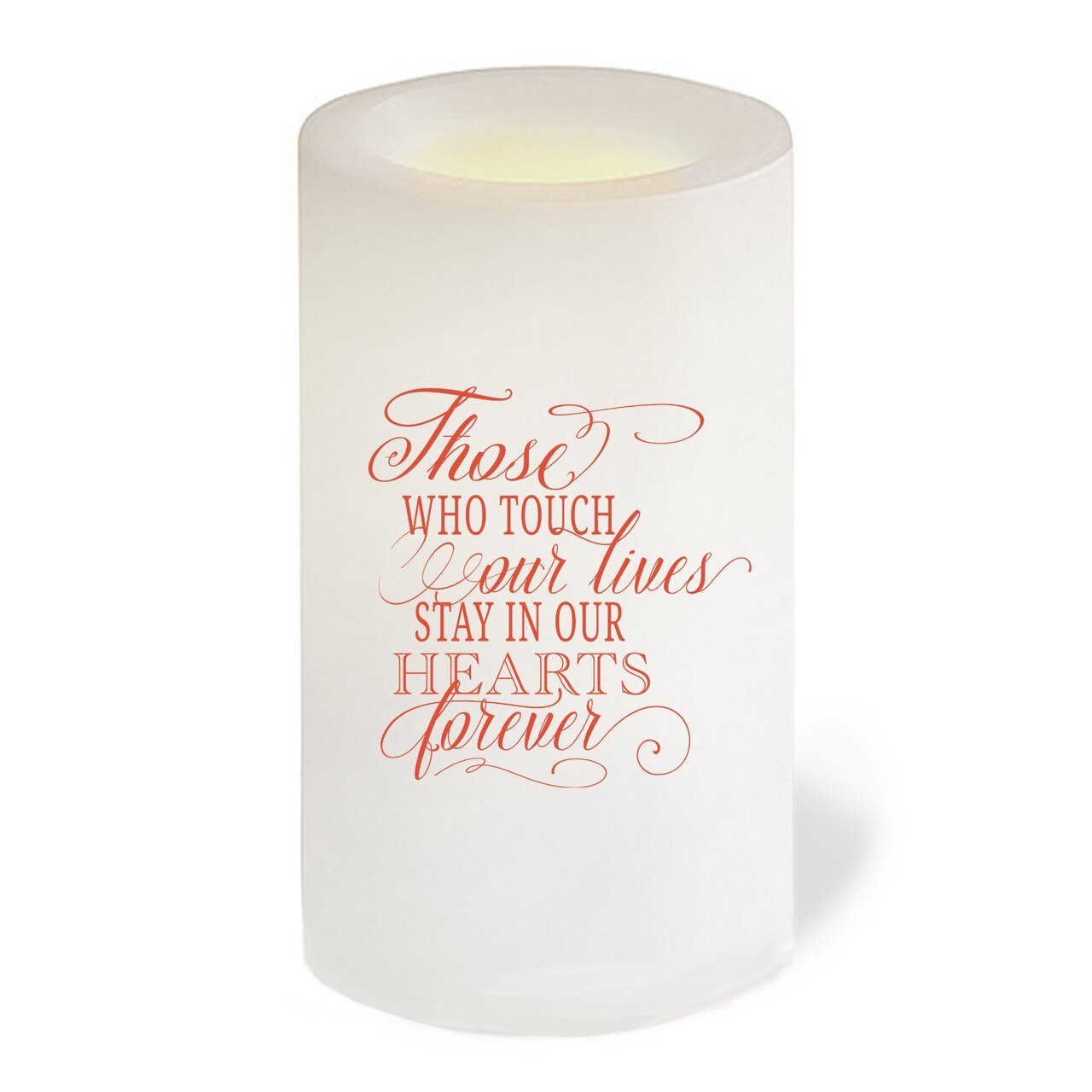 Victoria Flameless LED Personalized Memorial Candle - The Funeral Program Site