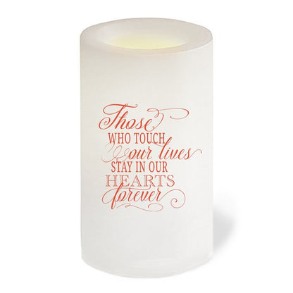 Victoria Flameless LED Personalized Memorial Candle - The Funeral Program Site