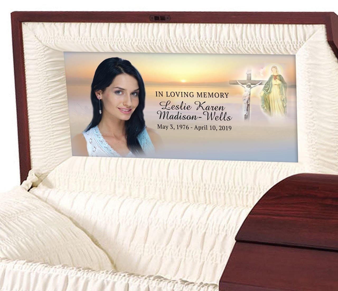 Vision Custom Casket Panel Insert - The Funeral Program Site