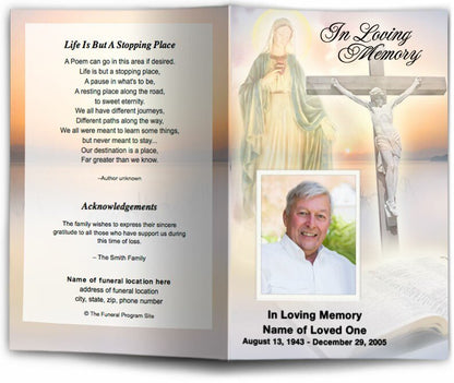 Vision Funeral Program Template - The Funeral Program Site