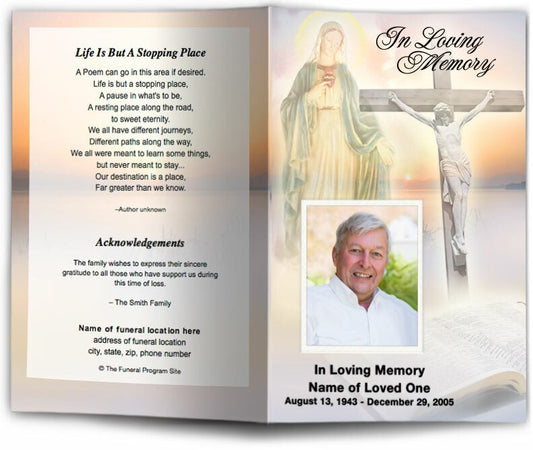 Vision Funeral Program Template - The Funeral Program Site