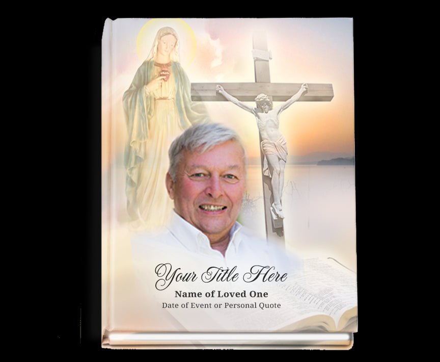 Vision Perfect Bind Memorial Funeral Guest Book - The Funeral Program Site