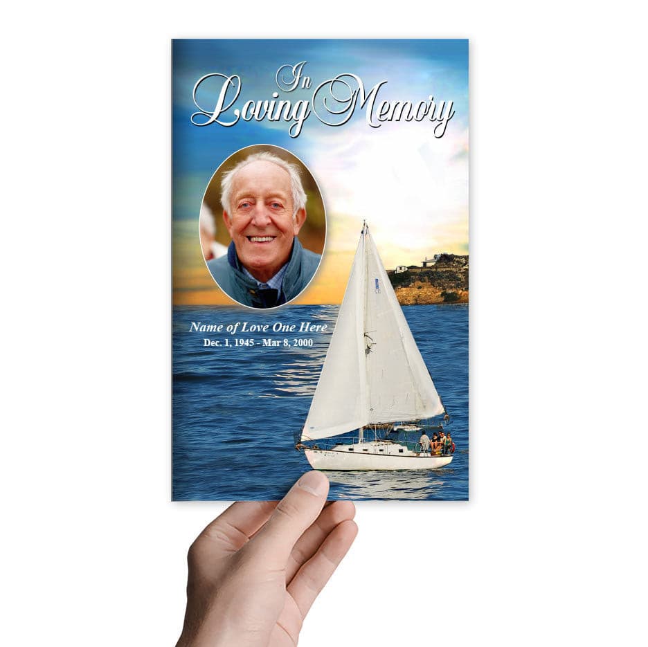 Voyage Funeral Program Template - The Funeral Program Site