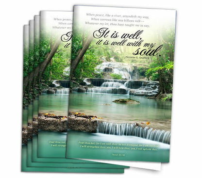 Well With Soul Funeral Program Paper (Pack of 25) - The Funeral Program Site