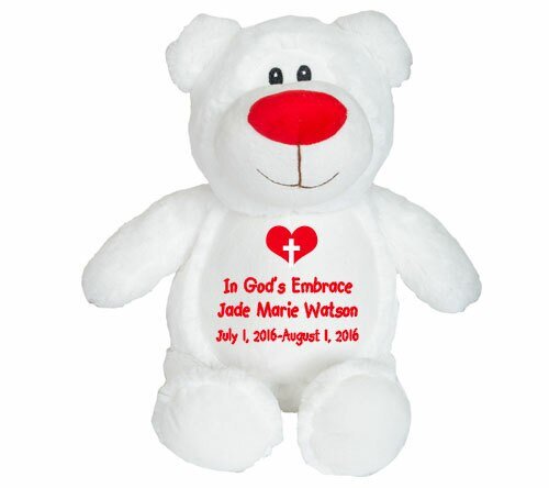 Whitey Teddy Bear Memorial Stuffed Animal - Urn - The Funeral Program Site