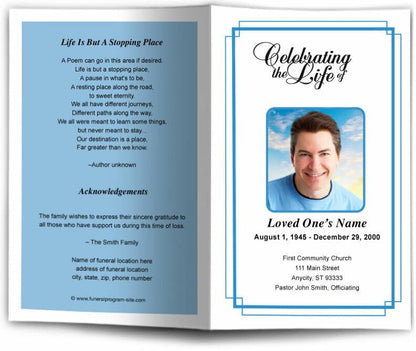 Windsor Funeral Program Template - The Funeral Program Site