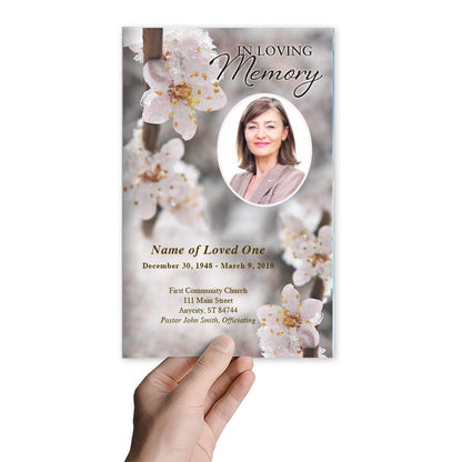 Winter Funeral Program Template - The Funeral Program Site