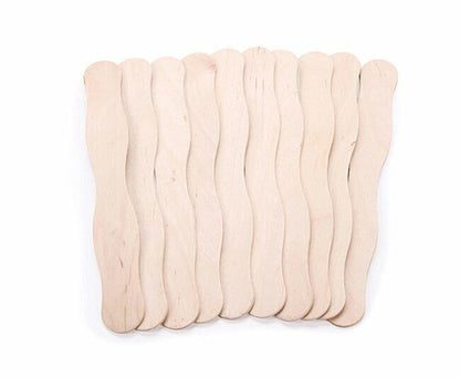 Wooden Fan Handles With Permanent Adhesive Strip (10 Pkg) - The Funeral Program Site