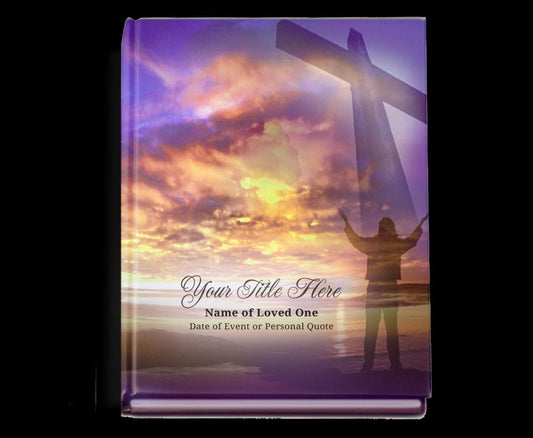 Worship Perfect Bind Memorial Funeral Guest Book - The Funeral Program Site